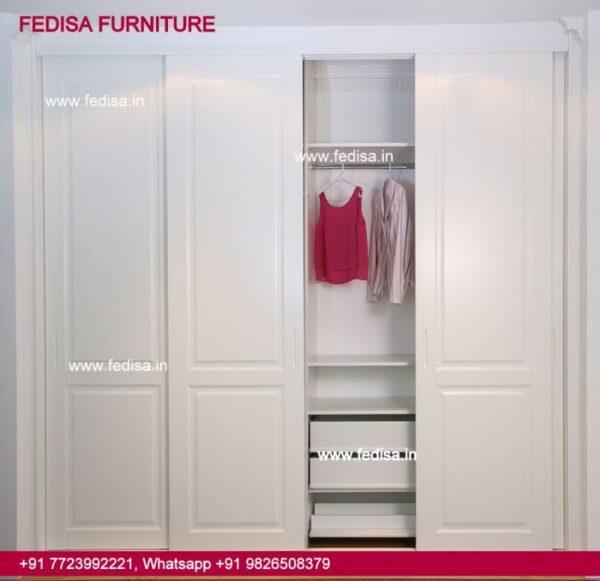 Modern Steel Almirah Design Wardrobe With Dressing Table Almirah For Living Room