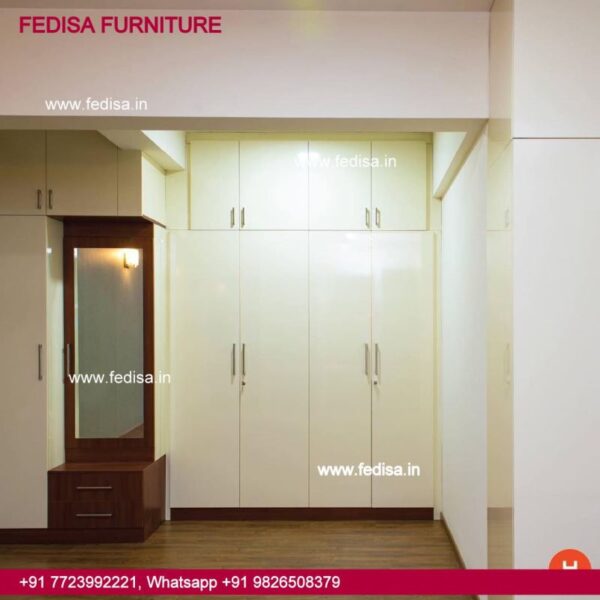 Wall Fixed Wooden Almirah Design Bed Room Cupboard Designs Bedroom Cupboard Designs With Mirror