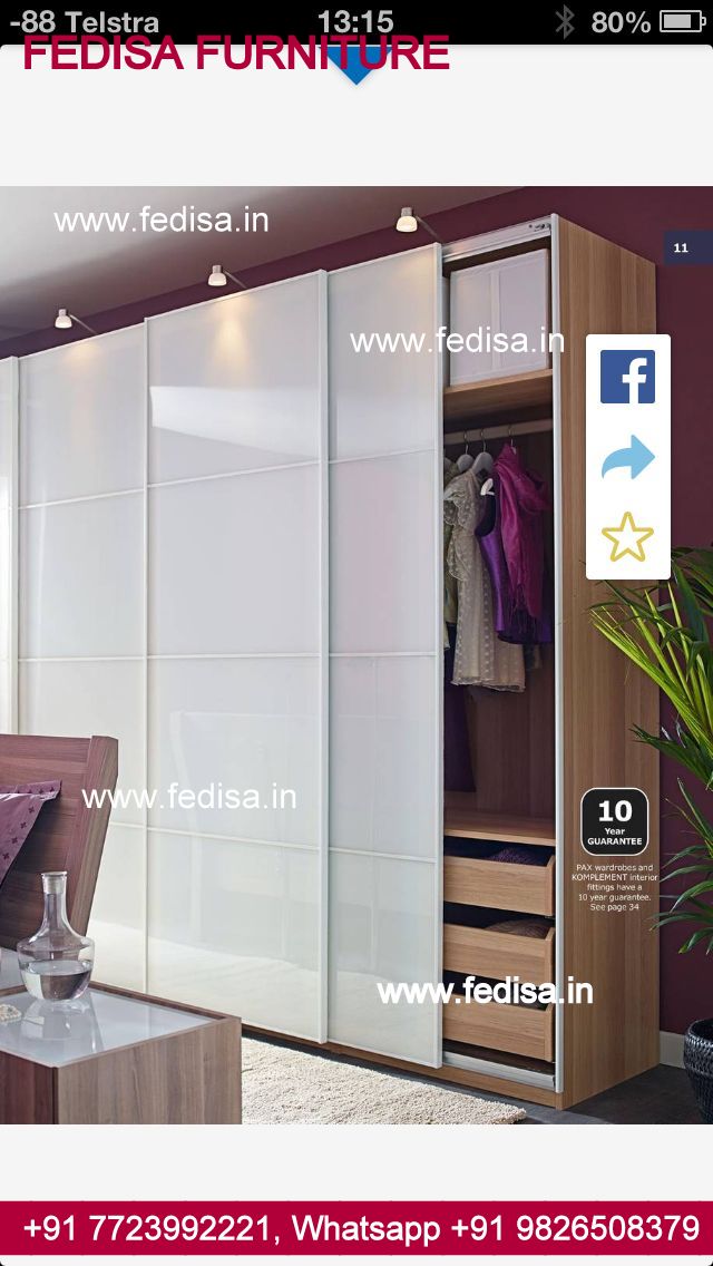 Full Wall Almirah Design Modern Wardrobe Design Cupboard Design For Bedroom Inside