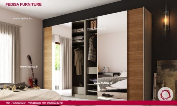 Wall Almirah Design Bedroom Wardrobe Kabat Sunmica Design