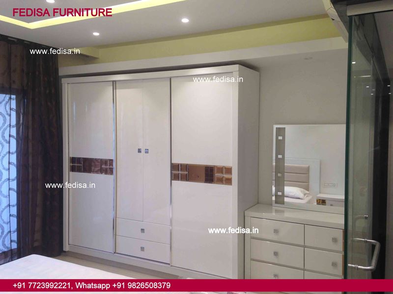 Fiber Almirah Design Wardrobe With Dressing Table Sunmica Bedroom