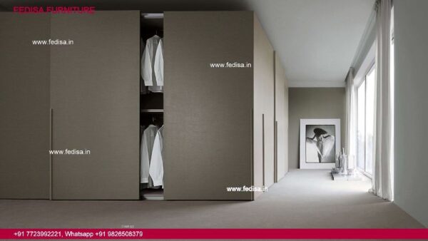 Wooden Almirah Attached With Wall Walk In Closets Modern Bedroom Cupboard Designs 2021