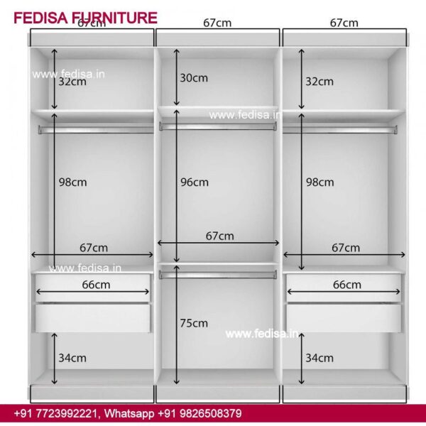 Modern Wooden Almirah Design Sliding Wardrobe Design 3 Door Cupboard Designs For Bedroom