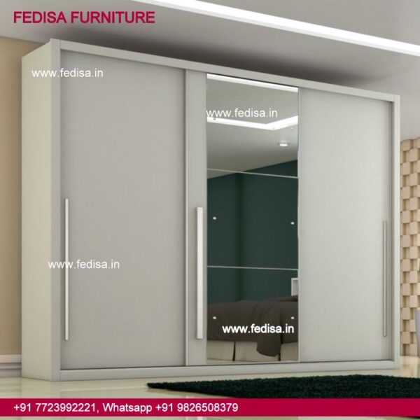 Sliding Almirah Design With Mirror Modern Wardrobe Design Carpenter Almari Design