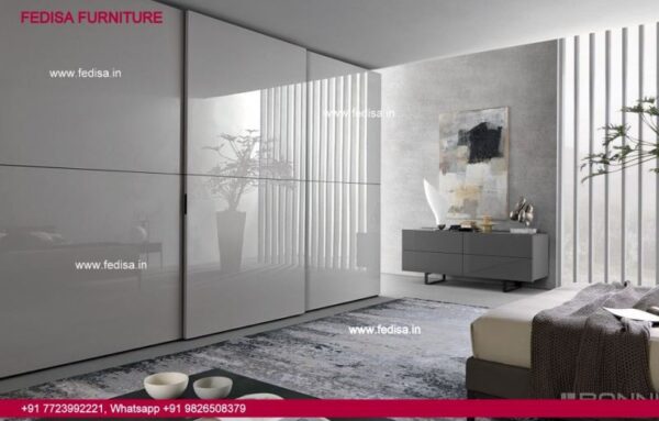 White Almirah Design Bedroom Wardrobe Glossy Mica Sheet For Wardrobe