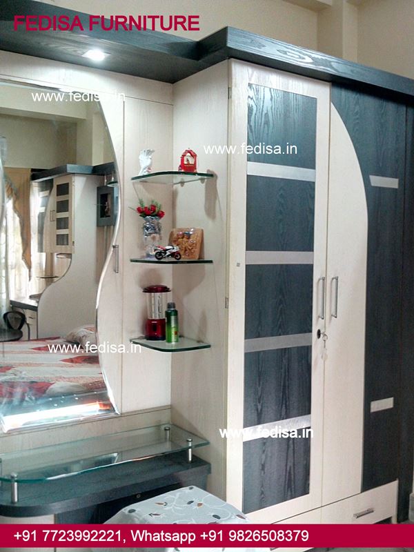 Wooden Almirah For Bedroom Wardrobe Design With Dressing Table House Closet Design