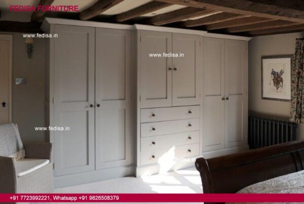 Wooden Almirah Attached With Wall Almirah Design Almari Simple Design