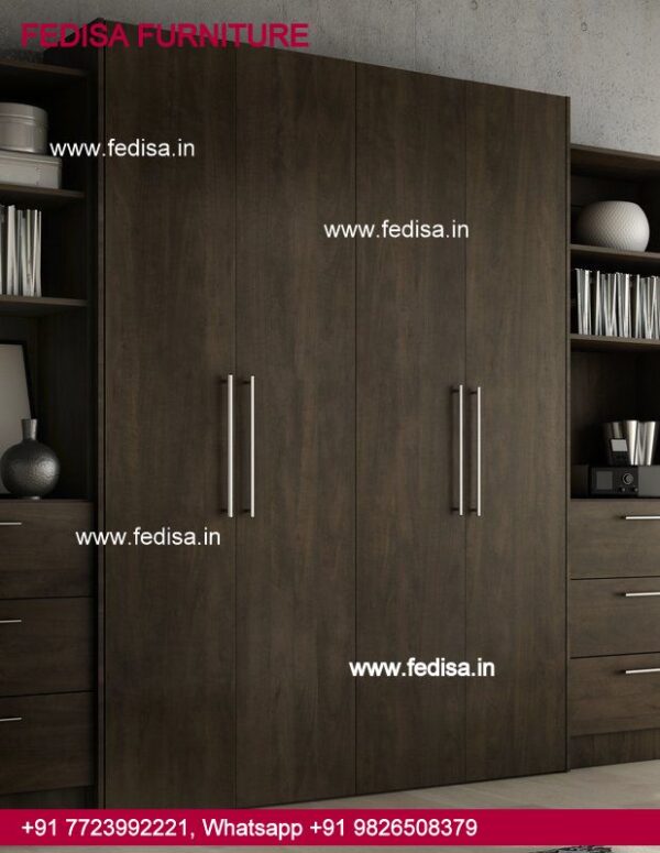 Wall Almirah Sunmica Design Wardrobe With Dressing Table Black Wooden Almirah