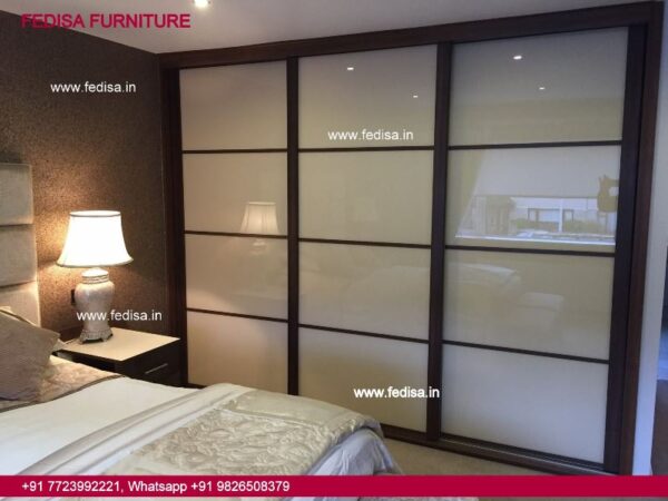 Door Almirah Design Wardrobe With Dressing Table Double Colour Sunmica Design
