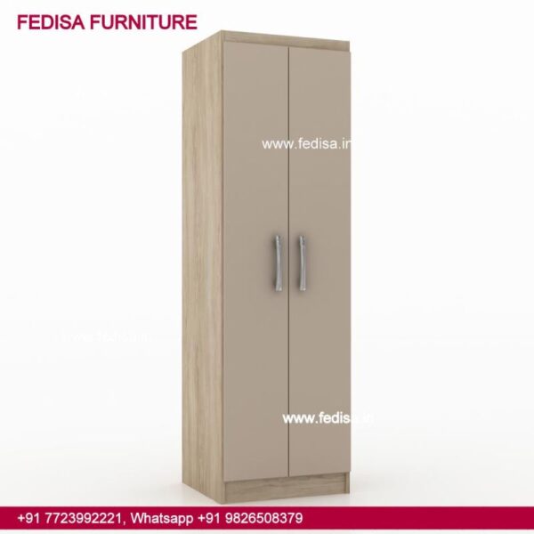 Single Door Almirah Design Sliding Wardrobe Design Leather Finish Wardrobe