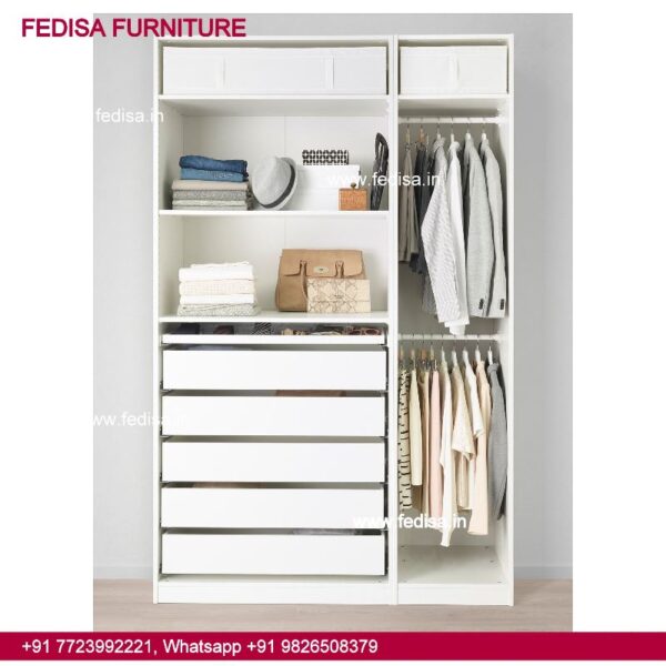 Wall Fixed Wooden Almirah Design Wardrobe Design Small Bed Room Cupboard Designs